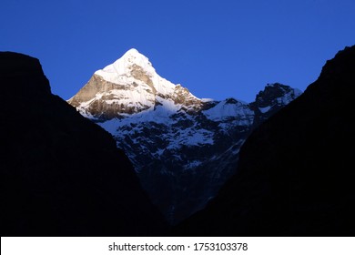 Beautiful Morning View On The Mountain Neelkanth Garhwal Himalaya