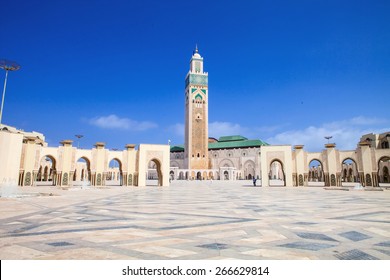 the beautiful  mosque Hassan second, Casablanca, Morocco