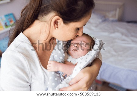 Image, Stock Photo beauty sleep Baby Sleep