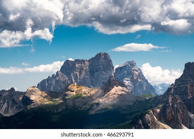 The Beautiful Mountain At Cortina D'Ampezzo, Italy