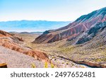 beautiful mountain landscape of death valley