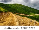 beautiful mountain landscape with dramatic clouds