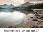 Beautiful mountain landscapes in Wind River Range in Wyoming, USA. Summer season.