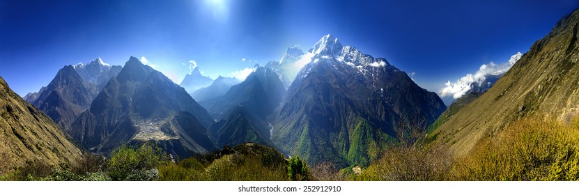 Beautiful Mountain Lanscape.