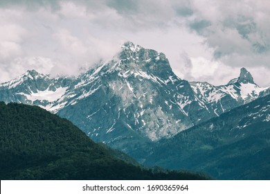 Beautiful mountain peak in Switzerland, Alps