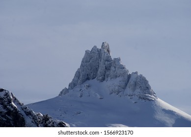 Beautiful mountain with sharp rocks
