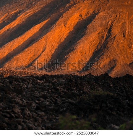 Similar – Image, Stock Photo Volcanic slope in Lanzarote