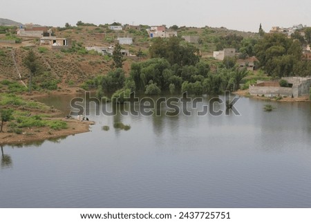 Beautiful mountain View with a beautiful lake in Fort manro Pakistan 