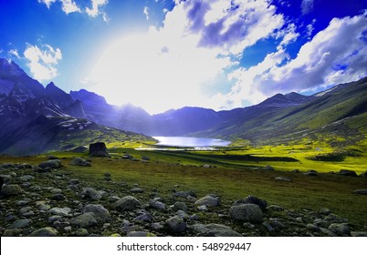 Beautiful Mountain View With Snow Of Sonamarg, Jammu And Kashmir State, India