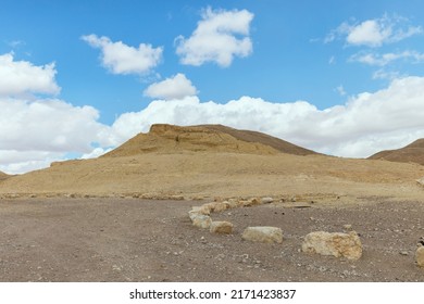 beautiful mountains landscape in Arava desert Israel