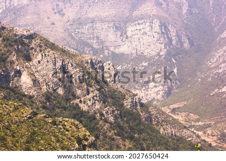 Similar – Landscape with views from the Montserrat mountain in Barcelona