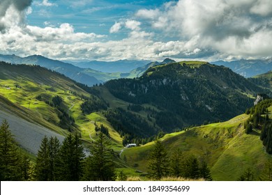 Beautiful mountains as seen from Klewenalp in canton of Nidwalden in Switzerland
