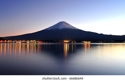 Aerial Panorama Landscape Fuji Mountain Iconic Stock Photo (Edit Now ...