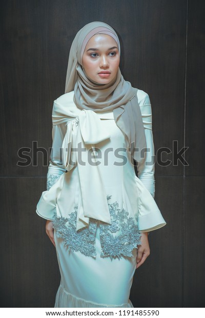 Beautiful Muslim Girl Wearing Hijabattractive Muslim Stock Photo ...