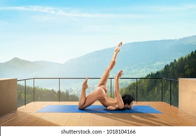 Mat I Nude - Naked Yoga Images, Stock Photos & Vectors | Shutterstock