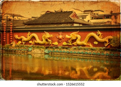 Beautiful Nanjing Confucius Temple, China