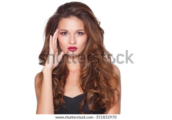 Beautiful Natural Curly Blonde Hair Portrait Stock Photo Edit Now