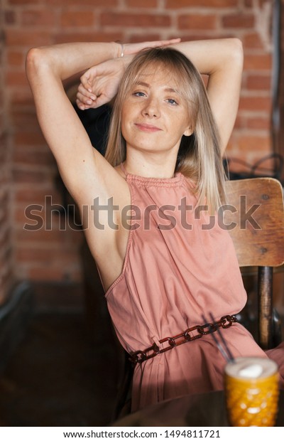 Beautiful Natural Relaxed Blonde Girl Ash Stock Photo Edit Now