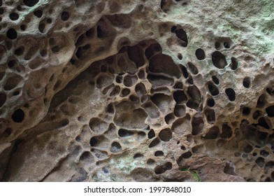 Beautiful Natural Rock Texture For Background. Weathered Rock Surface. 