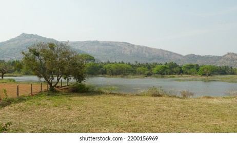 Beautiful Natural Scenery Of Tumkur Karnataka. Tourist Places Near Bangalore India.