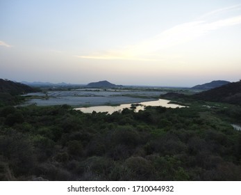 Beautiful Nature And Ash Pond In Vijayawada