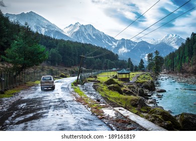 The Beautiful Nature With Himalaya Mountain Background (Kashmir, India)