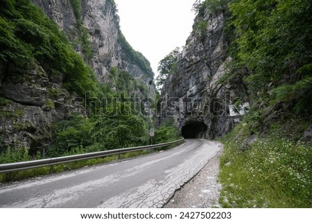 The beautiful nature of Rugova canyon in the countryside of Kosovo
