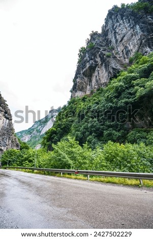The beautiful nature of Rugova canyon in the countryside of Kosovo