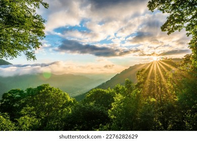 Beautiful nature scenery in maggie valley north carolina - Shutterstock ID 2276282629