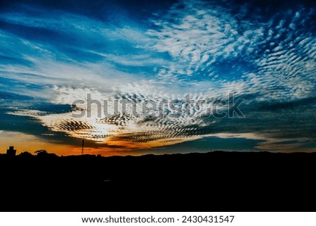 Similar – Image, Stock Photo Sunset over Sardinian landscape