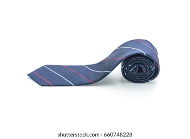 Beautiful Necktie Isolated On White Background