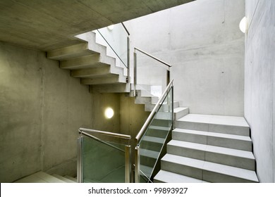 Beautiful New Building Interior, Staircase