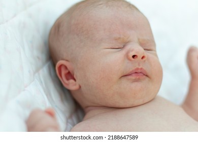 A Beautiful Newborn Baby Sneezing