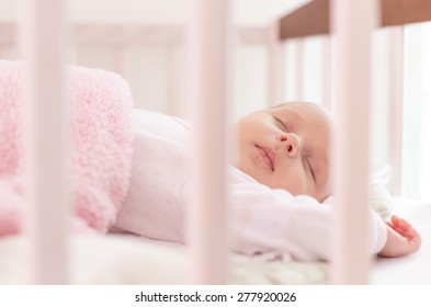 Beautiful Newborn Sleep In Crib