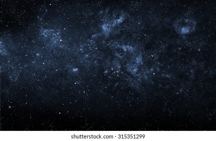 Beautiful night sky. Elements of this image furnished by NASA - Shutterstock ID 315351299