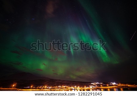 Beautiful Northern Lights in December, Nord-Lenangen, Norway