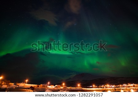 Beautiful Northern Lights in December, Nord-Lenangen, Norway