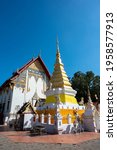 Beautiful northern Thai temple Wat Si Don Kham in Long District, Phrae Provice, Thailand (Publie Domain.)
