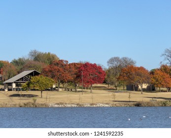 Beautiful November Day At Bob Woodruff Park, Plano, Texas