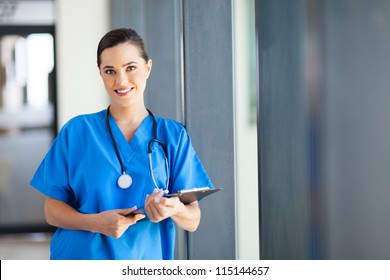 beautiful nurse portrait in hospital - Powered by Shutterstock