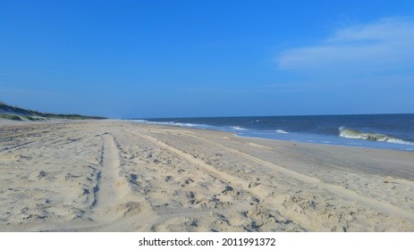 Beautiful ocean with an empty beach. 