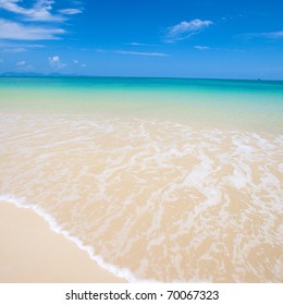 Beautiful Ocean View Of The Sea With Crystal Clear Water.