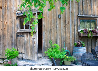 A Beautiful Old Barn With Beautiful Foliage In Prince Edward County Wine Region