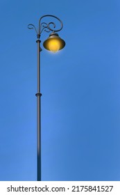 Beautiful Old Fashioned Street Lamp Lighting Outdoors