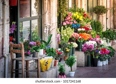 Beautiful Old Flower Shop Exterior 