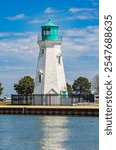 Beautiful old lighthouse at Port Dalhousie Harbour, St. Catharines, Ontario, Canada