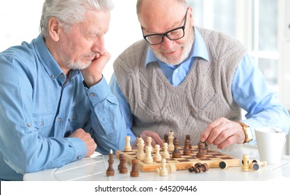Beautiful Old Men Play Chess