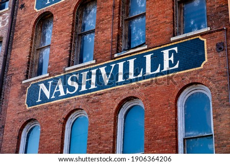 A Beautiful Old Nashville Sign Stands Proud