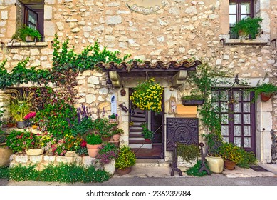 Beautiful Old Street, Alpine Provence, France.