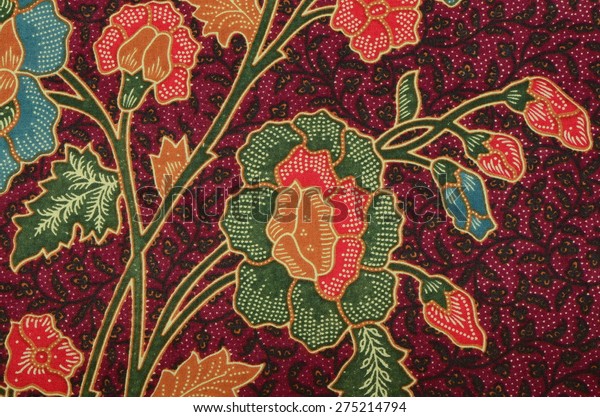 Beautiful Original Creative Batik Design South Stock Photo (Edit Now